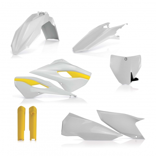 KIT PLÁSTICOS COMPLETO ACERBIS HUSQVARNA TE / FE 2014 - 2015 - COR ORIGINAL 015